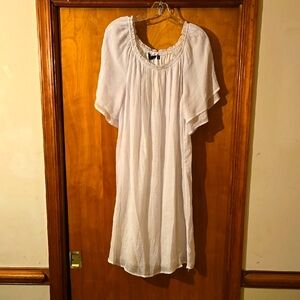 White Flowy Dress